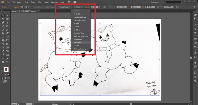 Hướng dẫn cách chuyển hình vẽ tay thành vector trong Illustrator